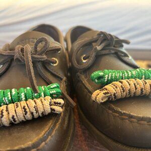 Exclusive Sperry Aritzia Collaboration Boat Shoes with extra colorful laces